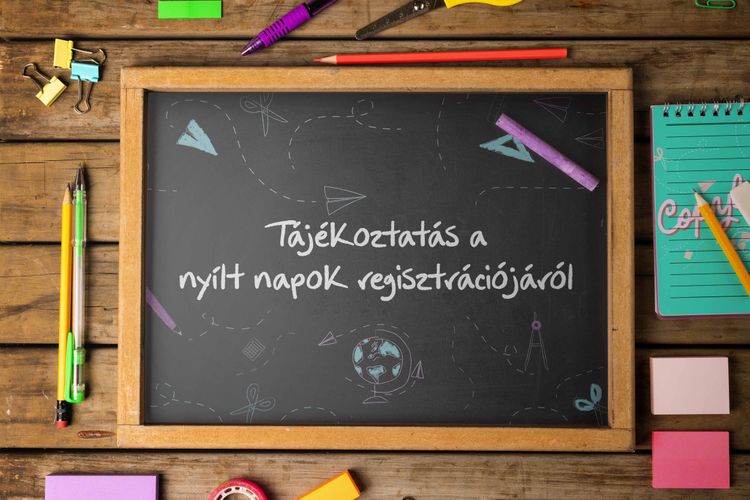 Tájékoztatás a nyílt napok regisztrációjáról