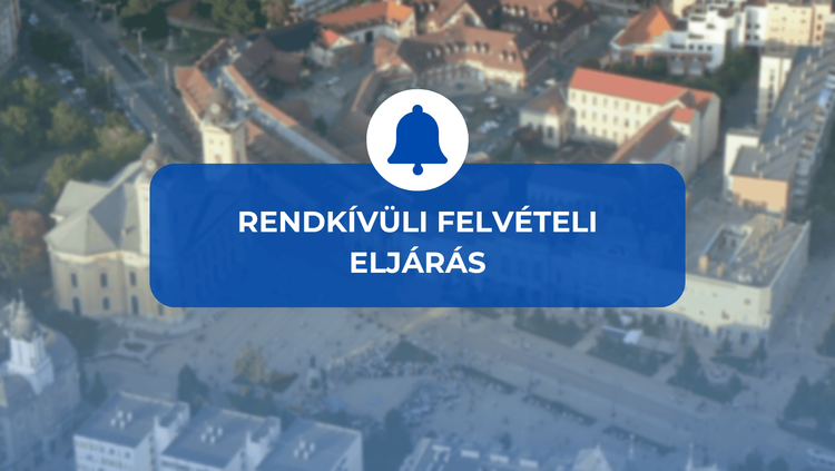 Rendkívüli felvételi eljárás