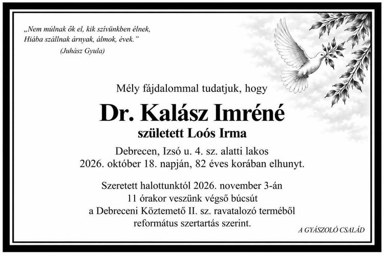 Gyászhír