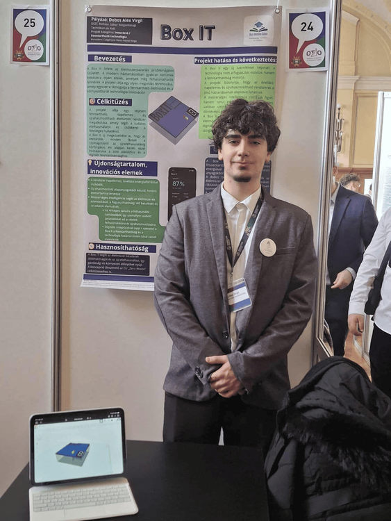 Dobos Alex bejutott az Országos Tudományos és Innovációs Olimpia döntőjébe!