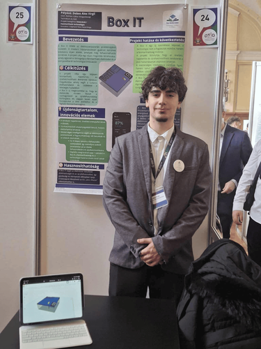 Dobos Alex bejutott az Országos Tudományos és Innovációs Olimpia döntőjébe!